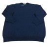 DELLA CIANA girocollo uomo blu oltremare 80% lana 20% cashmere MADE IN ITALY