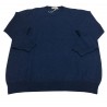 DELLA CIANA man crew neck sweater blue 80% wool 20% cashmere MADE IN ITALY