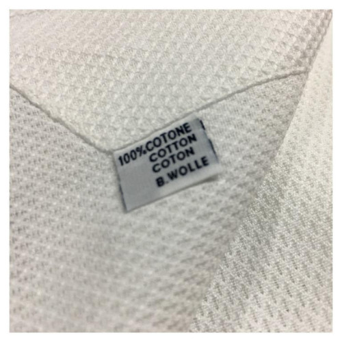 BORRIELLO camicia uomo bianco operato 100% cotone MADE IN ITALY