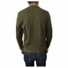 BKØ felpa uomo garzata verde militare 100% cotone mod SU17010 MADE IN ITALY