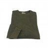 BKØ felpa uomo garzata verde militare 100% cotone mod SU17010 MADE IN ITALY