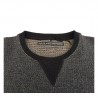 BKØ man anthracite sweater mod BU17605 98% cotton 2% elastane MADE IN ITALY