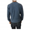 BKØ man blue sweater mod BU17614 98% cotton 2% elastane MADE IN ITALY