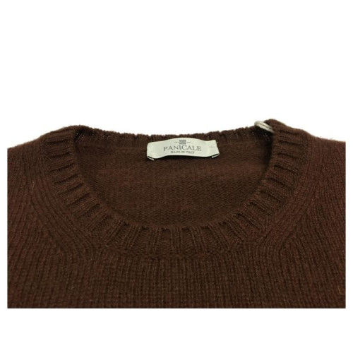 PANICALE crew-neck sweater color brick 100% wool mod U21461G / M MADE IN ITALY