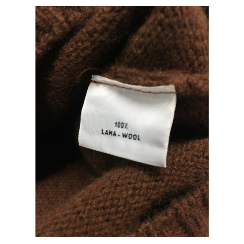 PANICALE maglia uomo girocollo colore mattone 100% lana mod U21461G/M MADE IN ITALY
