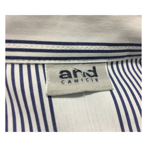 AND woman shirt white/blue cotton mod D477E818M