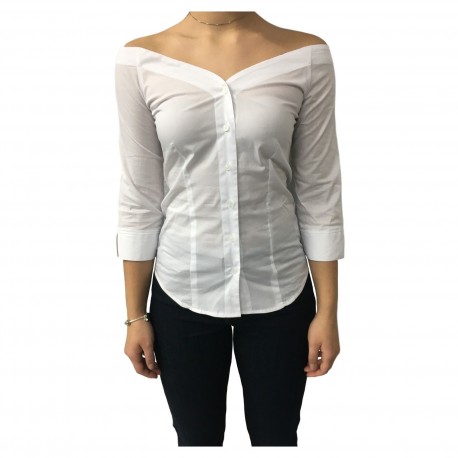 AND woman shirt  white cotton mod D160E820T