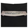 ELENA MIRO' shirt woman black collar and cuffs with strass  67% cotton 33% polyester