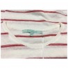 LA FEE MARABOUTEE t-shirt donna righe bianco/rosso 75% lino 25% cotone FA7324