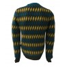 IRISH CRONE knitted men's crew neck, black color, 50% wool and 18% acrylic 16% polyamide 16% mohair MADE IN ITALY