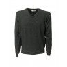 DELLA CIANA  knit man to V Anthracite 80% wool 20% cashmere slim fit MADE IN ITALY