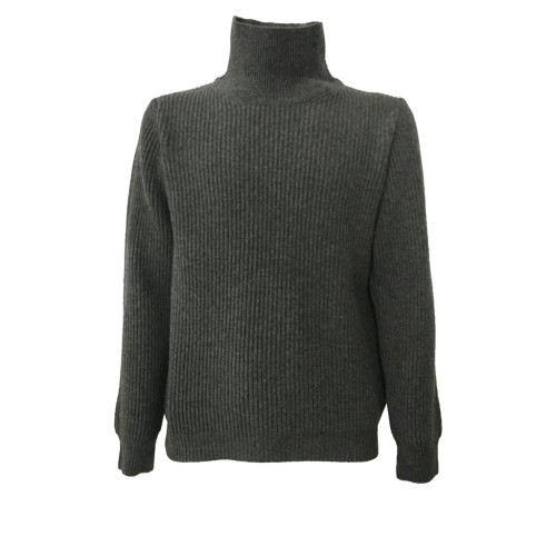GRP man sweater gray 100% wool MADE IN ITALY