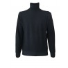 FERRANTE man blue mélange dyed roll neck men 100% wool MADE IN ITALY