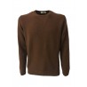 PANICALE crew-neck sweater color brick 100% wool mod U21461G / M MADE IN ITALY