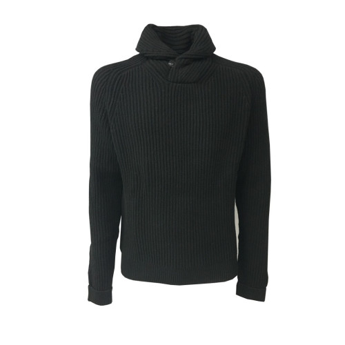 LEE man sweater black 100% cotton mod L84WAMDF PREMIUM SHAWL PULL