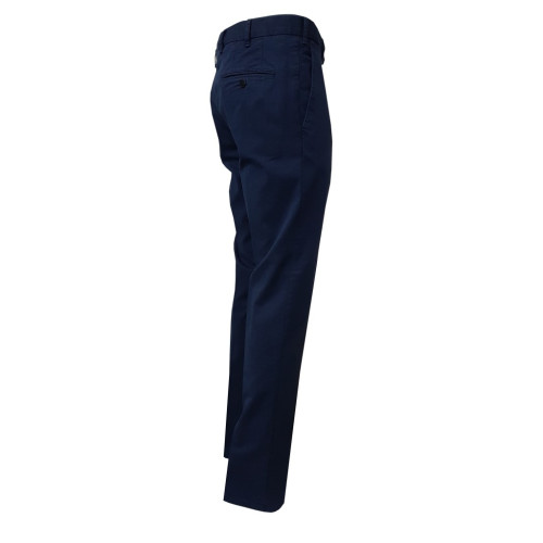 LUIGI BIANCHI blue cavalry trousers 98% cotton 2% elastane