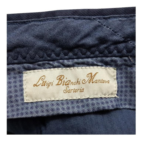 LUIGI BIANCHI pantalone blu cavallery leggero 98 % cotone 2% elastane