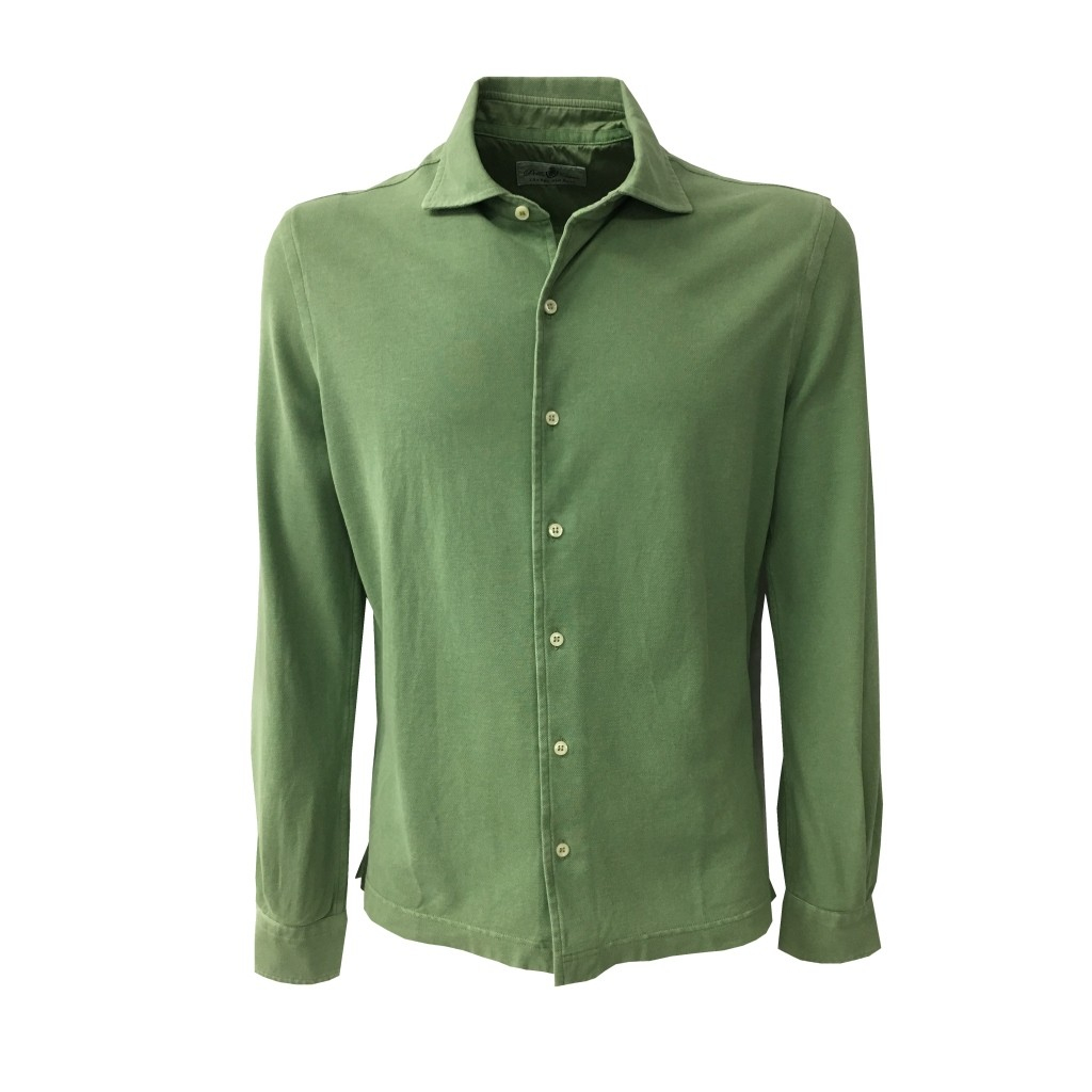 DELLA CIANA camicia uomo, colore verde chiaro, modello 71/43250 100% cotone