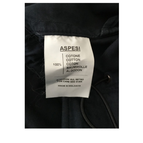 ASPESI man blue jacket unlined art MINIFIELD COT A CG20 A262 100% Cotton