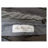 LUIGI BIANCHI dark brown trousers 100% pure linen slim fit