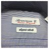 BRANCACCIO camicia uomo righe blu/bianco 100% cotone DOPPIO RITORTO Vestibilità slim