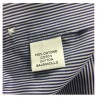 BRANCACCIO man shirt blue / white 100% cotton DOUBLE RETURN Slim fit