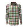 ASPESI man shirt blue/green long sleeves, with pocket mod CC02 G065 RIDOTTA II 100% cotton