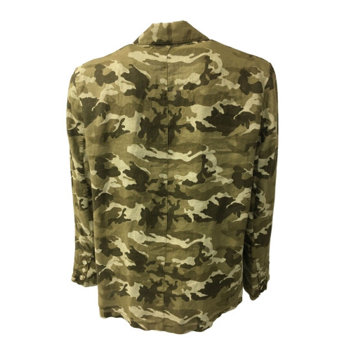 BKØ man jacket camouflage mod DU18023 Madson 100% linen MADE IN ITALY