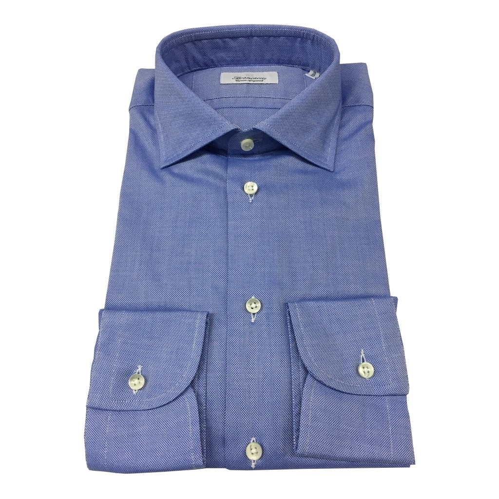 BRANCACCIO camicia uomo oxford celeste 100% cotone vestibilità regolare slim BRANCACCIO camicia uomo oxford celeste 100% cotone vestibilità regolare slim