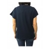 ELENA MIRÒ t-shirt donna mezza manica blu con ricamo 100% cotone