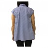 ASPESI shirt woman white / light blue mod H809 B863 100% cotton