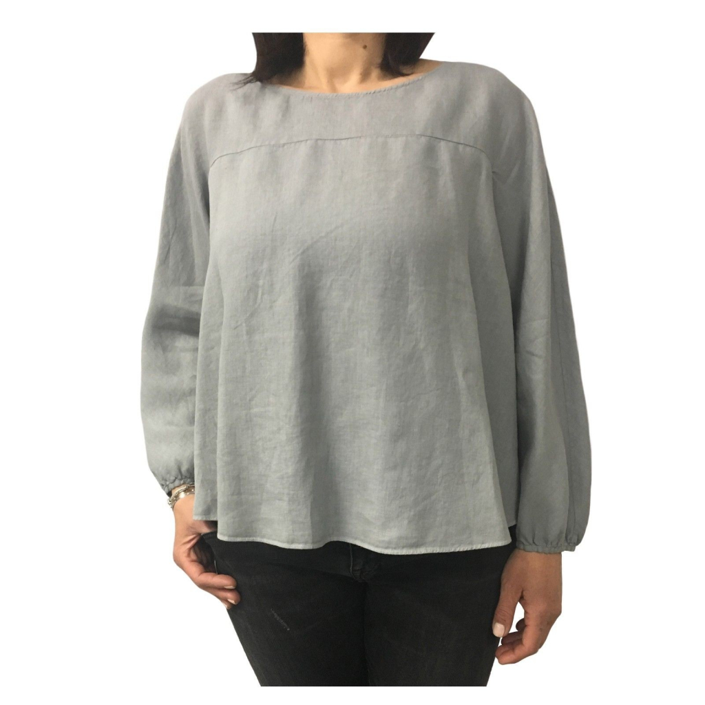 ASPESI camicia donna grigio mod H718 C195 100% lino
