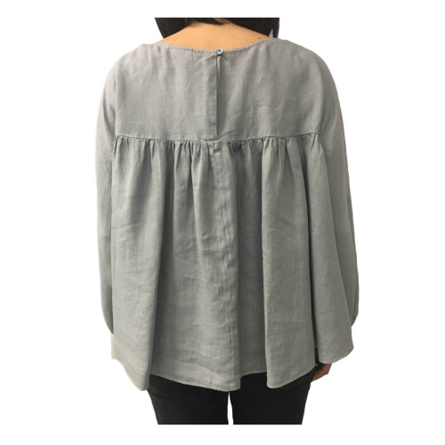 ASPESI camicia donna grigio mod H718 C195 100% lino