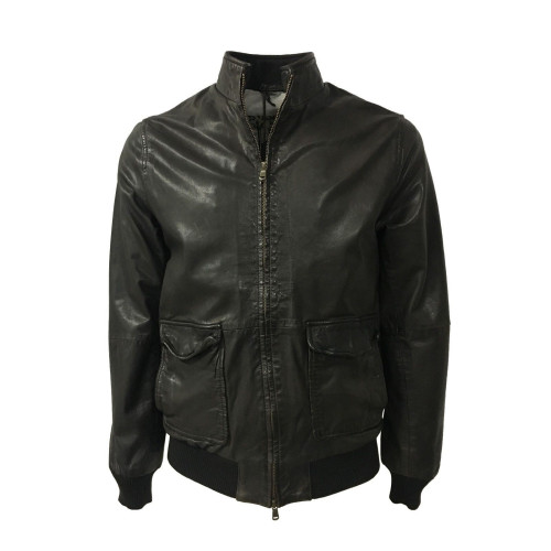 D'AMICO brown man jacket mod HORNET DGU0249 100% leather