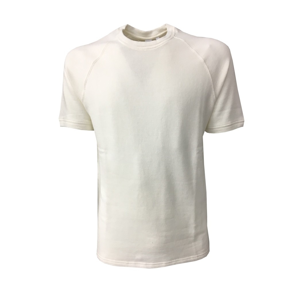ASPESI sweatshirt brushed sleeved ivory mod AY28 F203 100% cotton MADE IN ITALY