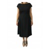 ASPESI black woman dress mod H608 D307 100% cotton MADE IN ITALY