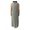 ASPESI abito donna lungo senza manica mod H613 C195 100% lino MADE IN ITALY