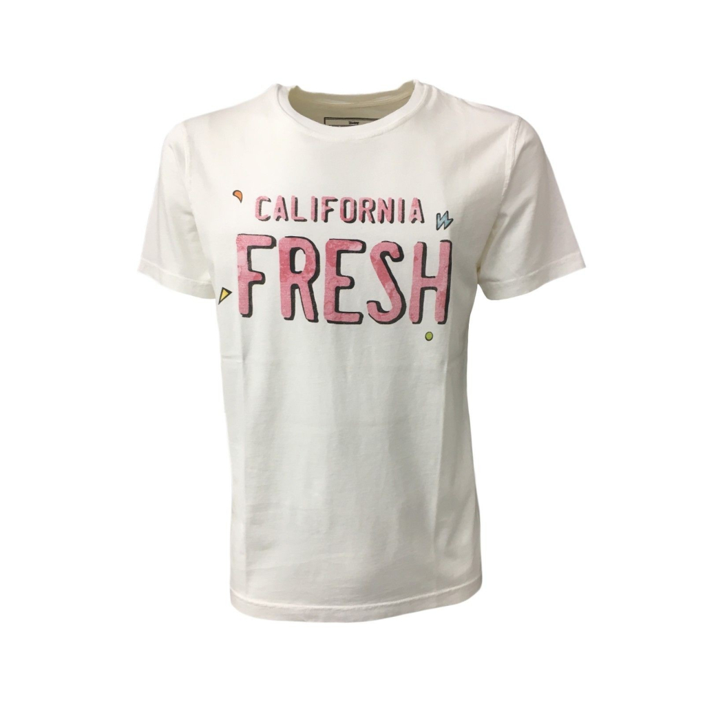 VINTAGE 55 t-shirt uomo mezza manica bianco TEE PRINCE 100% cotone MADE IN ITALY VINTAGE 55 t-shirt uomo mezza manica bianco TEE PRINCE 100% cotone MADE IN ITALY