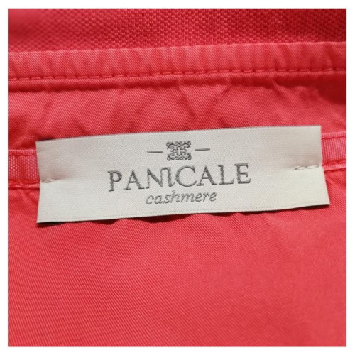 PANICALE polo uomo mezza manica con spacchetti laterali fragola 100% cotone