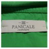 PANICALE man half sleeve polo shirt with side slits green 100% cotton