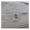 BRANCACCIO man long sleeve shirt slim fit white / light blue 50% linen 50% cotton