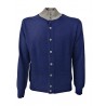 DELLA CIANA blouson man with two-tone blue / gray buttons MADE IN ITALY