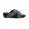 FIT FLOP sandalo donna nero shimmer print LULU CROSS SLIDE K59-547