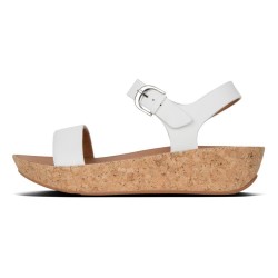 FIT FLOP sandalo donna bianco in pelle mod BON II BACK-STRAP K25-194