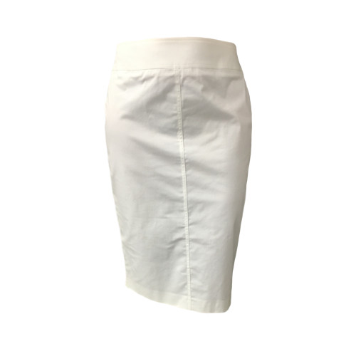 ELENA MIRÒ   white woman skirt with elastic  96% cotton 4% elastane