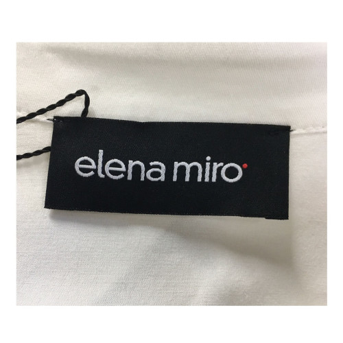 ELENA MIRO' gonna donna bianca elastico dietro 96% cotone 4% elastan