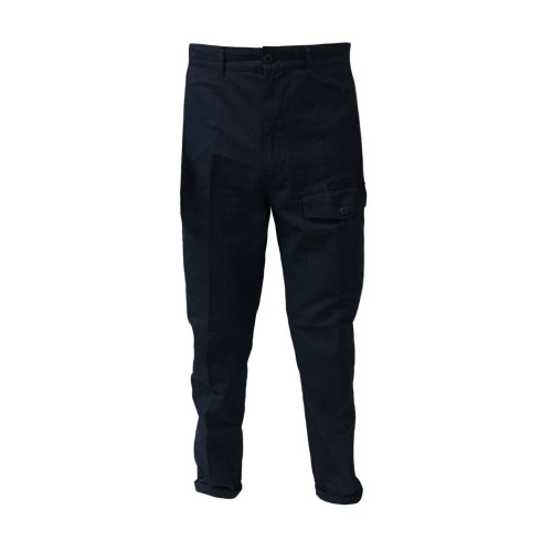 MANIFATTURA CECCARELLI pants man with side pockets  blue mod 6517 76% cotton 24% linen MADE IN ITALY