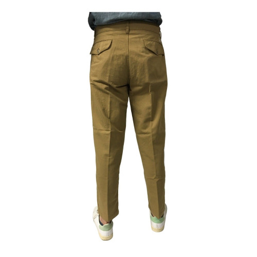 MANIFATTURA CECCARELLI pants man with side pockets  camel mod 6518 76% cotton 24% linen MADE IN ITALY
