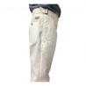 MANIFATTURA CECCARELLI pants man with side pockets cream mod 6515 76% cotton 24% linen MADE IN ITALY