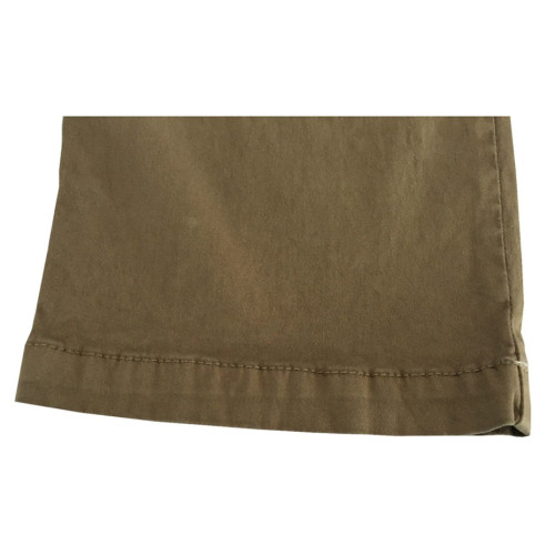 ELENA MIRO' pantalone donna tortora con elastico 98 % cotone 2 % elastan